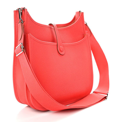 Hermes Taurillon Clemence Evelyne III PM Rose Jaipur 3 of 10