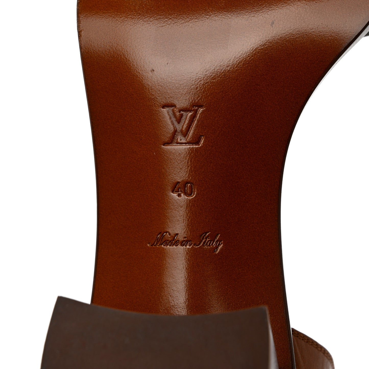Calfskin Monogram Passenger Sandals 40 Cognac