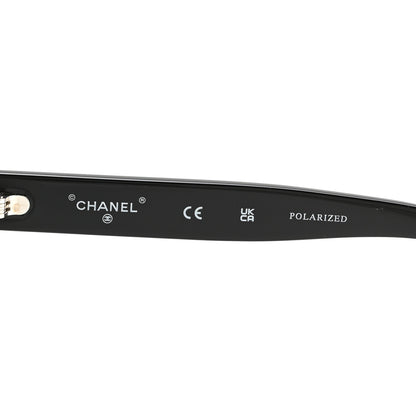 Chanel Acetate Polarized Butterfly Sunglasses 71548A Black 6 of 8