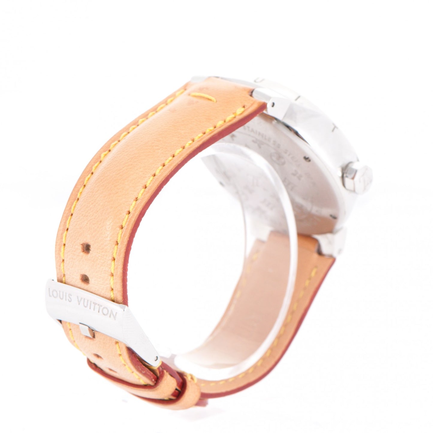 Stainless Steel Vachetta 39mm Tambour Quartz Watch Champagne