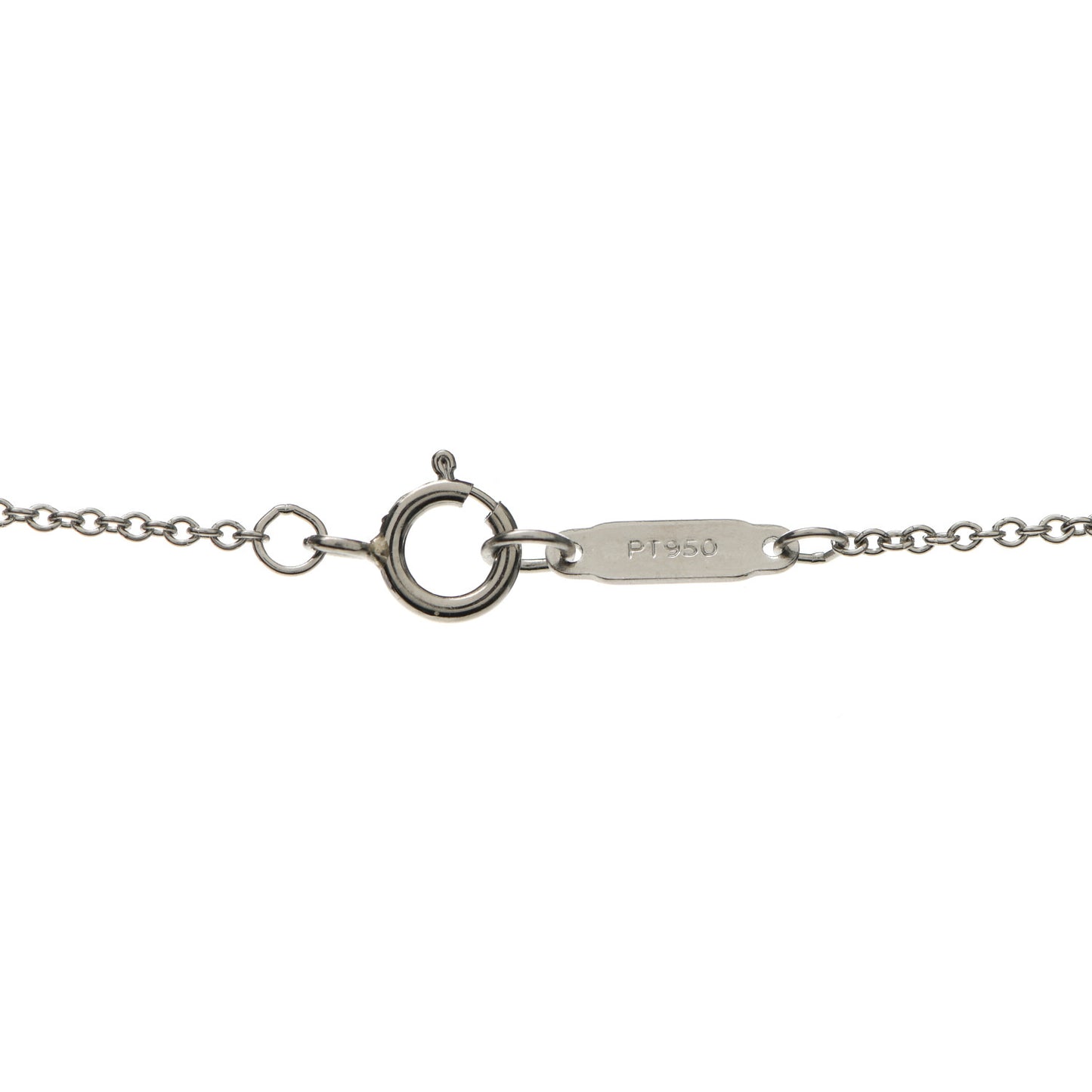 Platinum Diamond Small Heart Lock Pendant Necklace