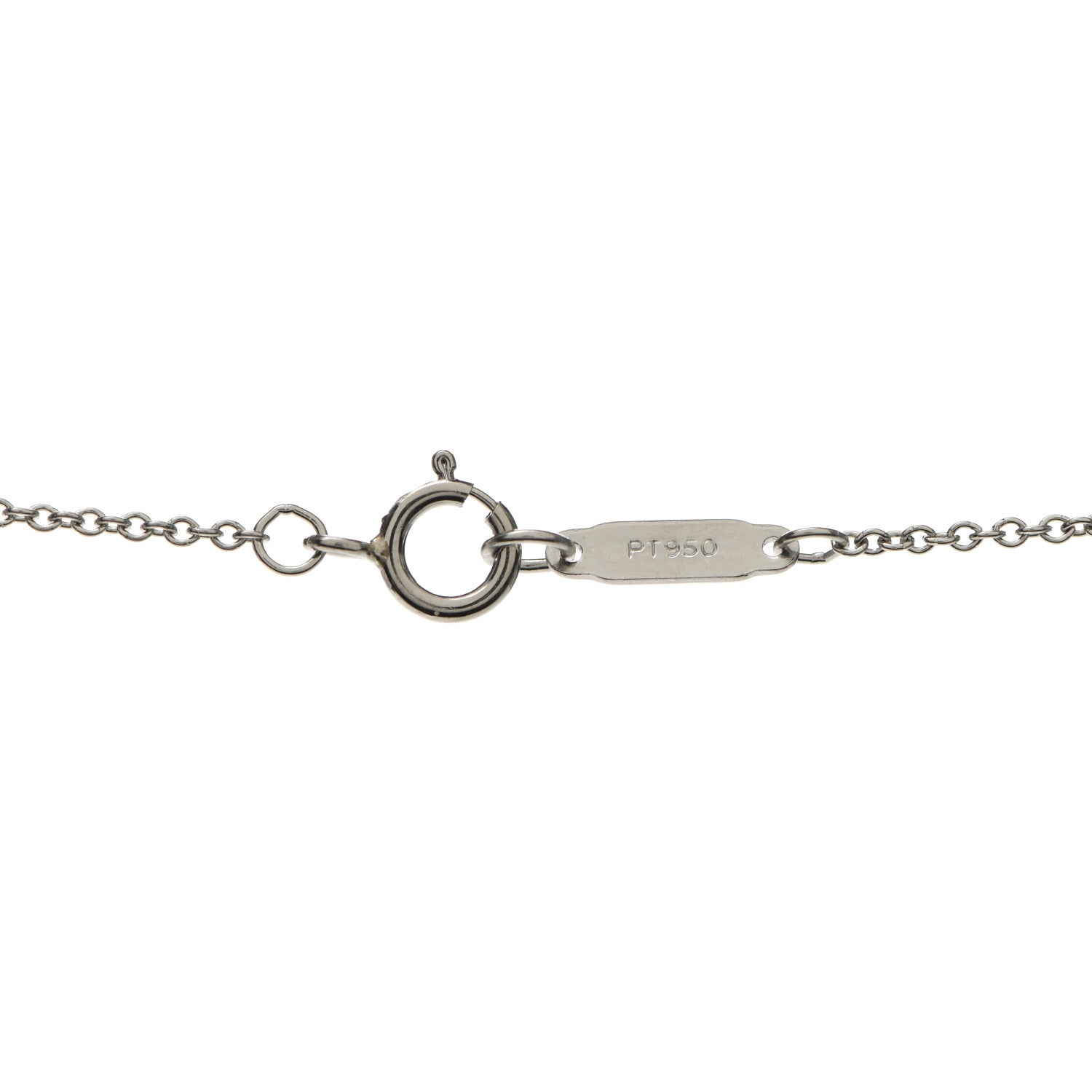 Tiffany Platinum Diamond Small Heart Lock Pendant Necklace 4 of 6