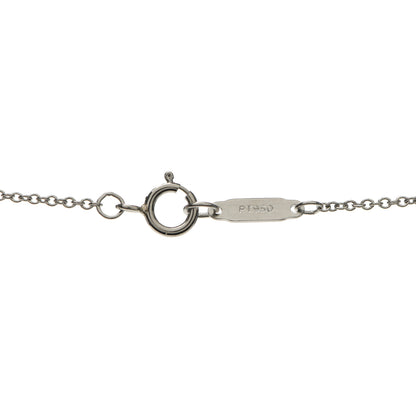 Tiffany Platinum Diamond Small Heart Lock Pendant Necklace 4 of 6