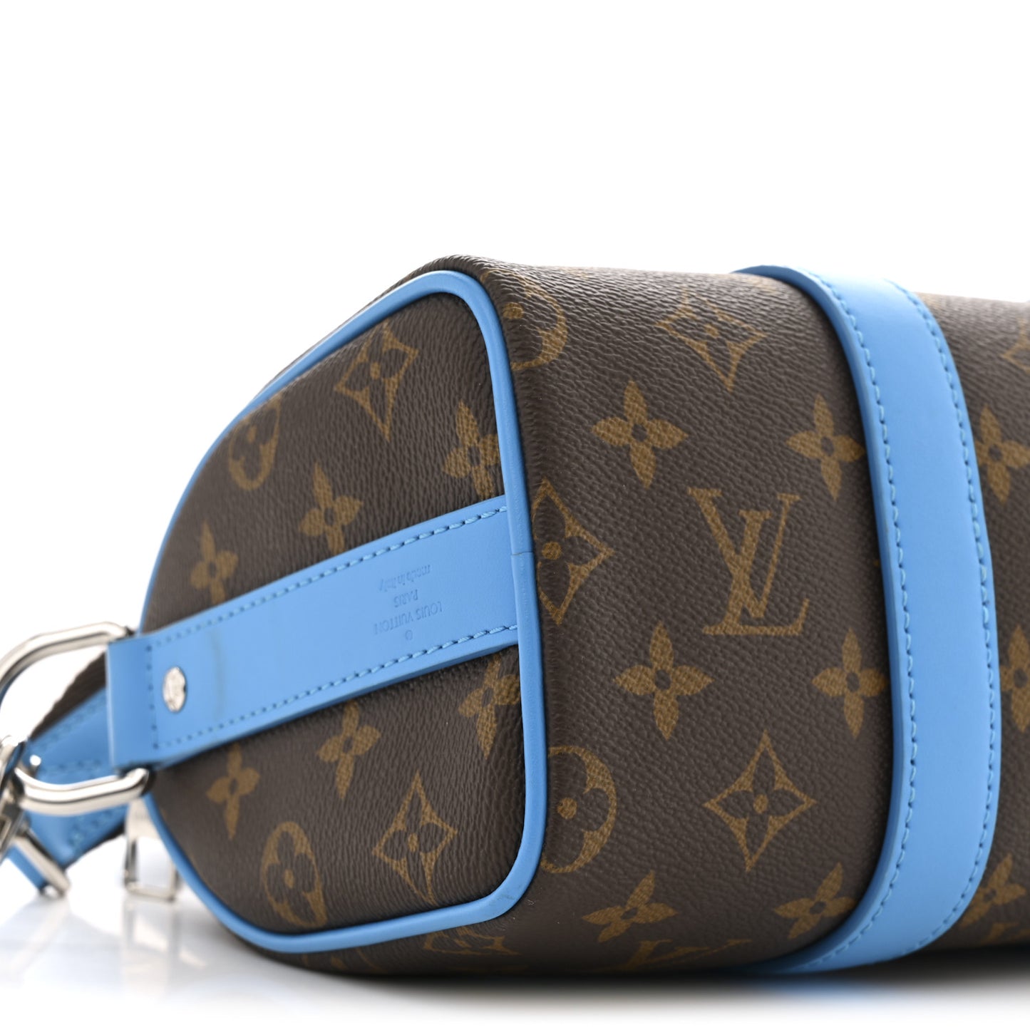 Monogram Macassar LV Colormania Keepall Bandouliere 25 Gaston Blue