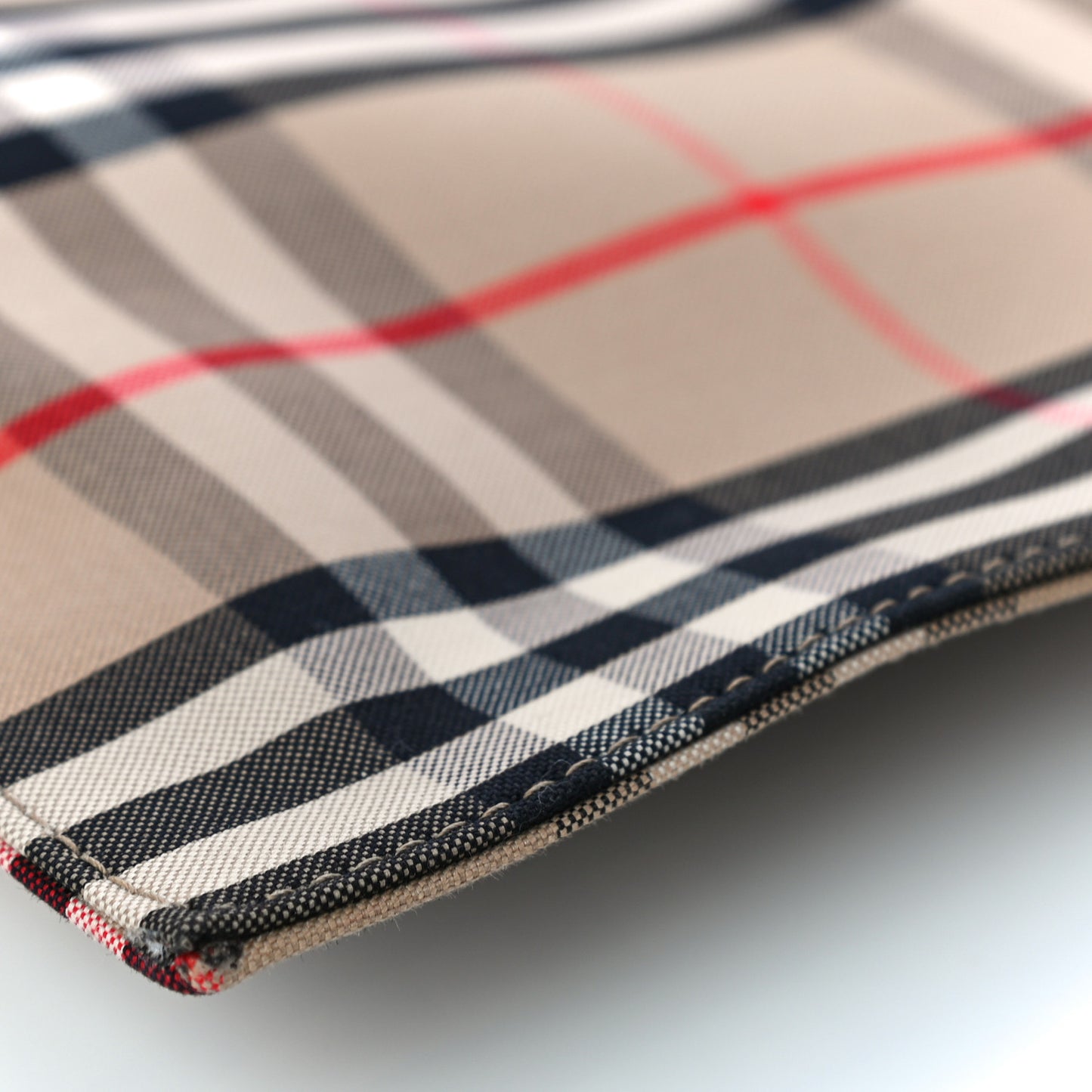 Vintage Check Zip Pouch Black
