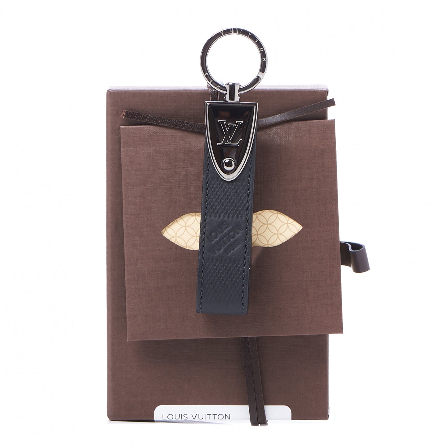Damier Infini Dragonne LV Key Holder Onyx