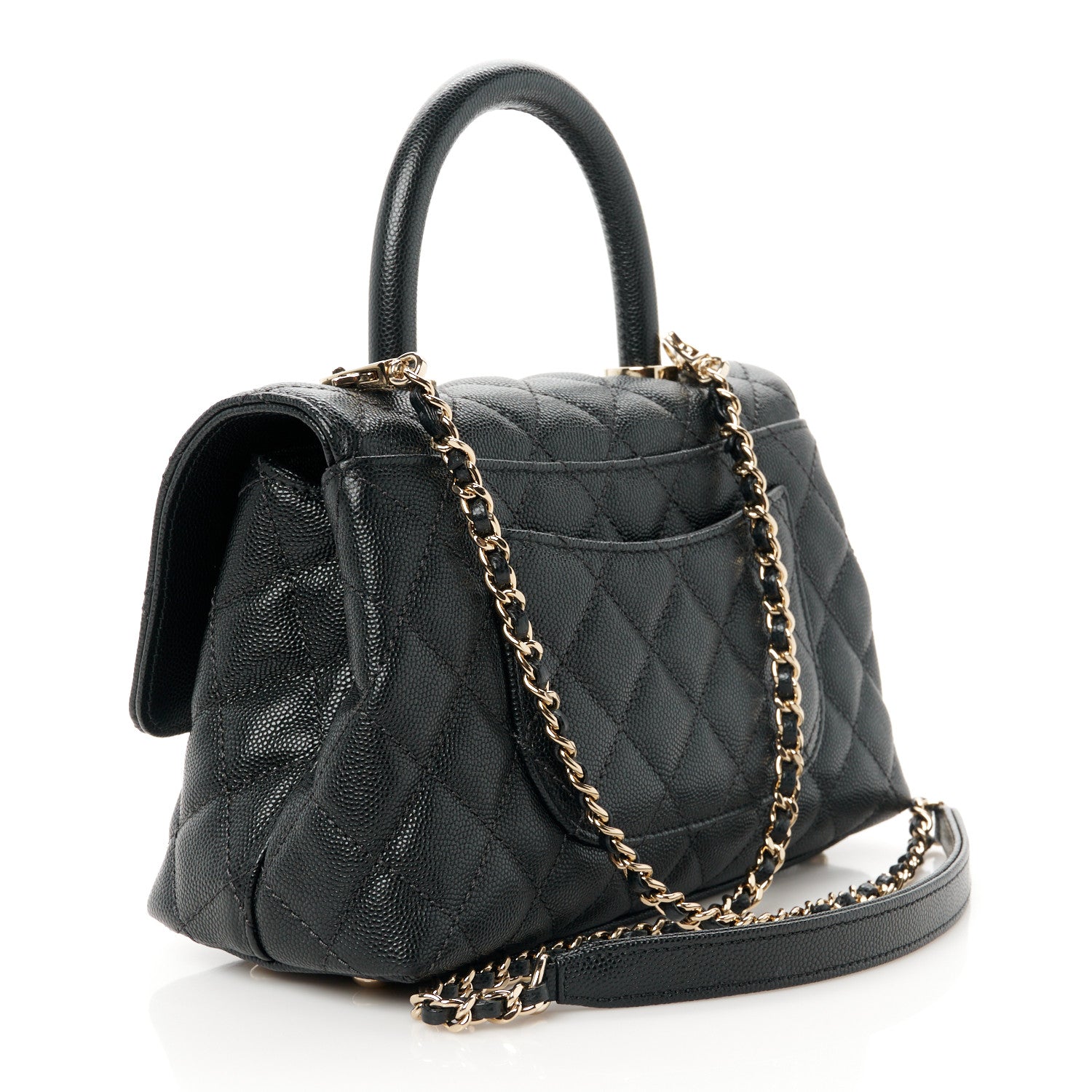 Chanel Caviar Quilted Mini Coco Handle Flap Black 3 of 12