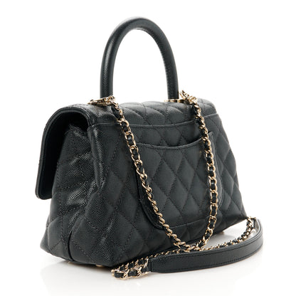 Chanel Caviar Quilted Mini Coco Handle Flap Black 3 of 12
