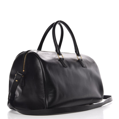 Saint Laurent Calfskin Classic Duffle 12 Black 4 of 15