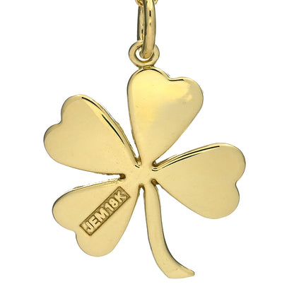 Jennifer Meyer 18K Yellow Gold Large Clover Pendant Necklace 6 of 6