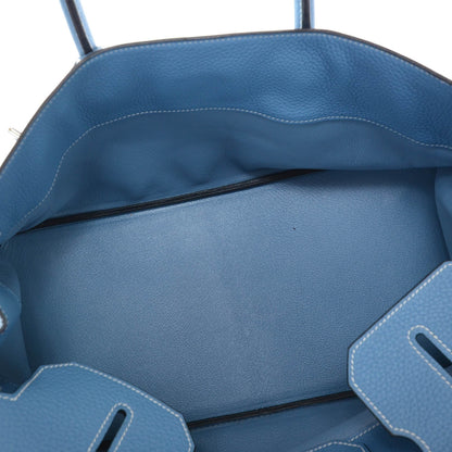 Hermes Taurillon Clemence JPG Birkin 42 Blue Jean 8 of 8
