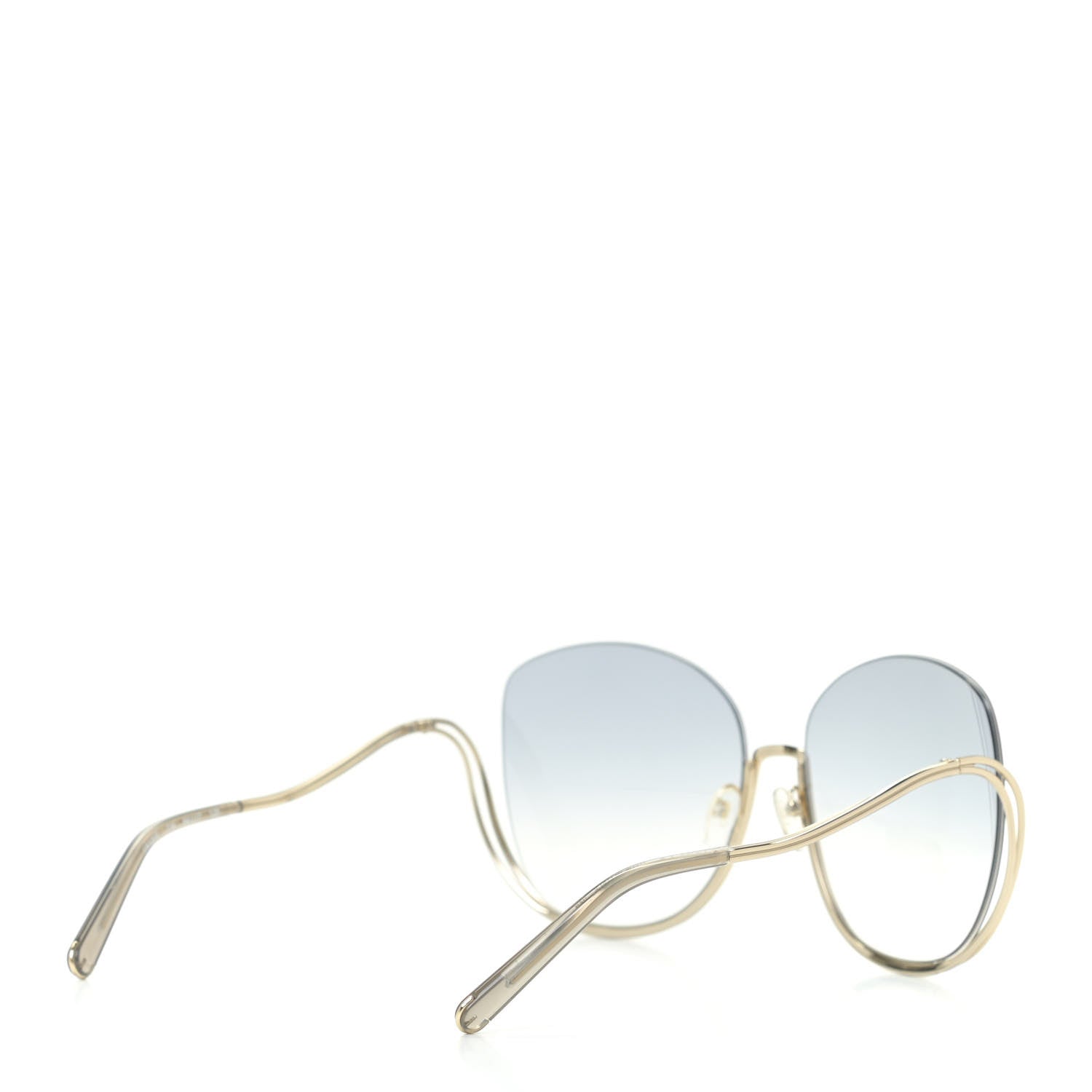 Chloe Oversized Round Milla Sunglasses CE125S Gold 4 of 6