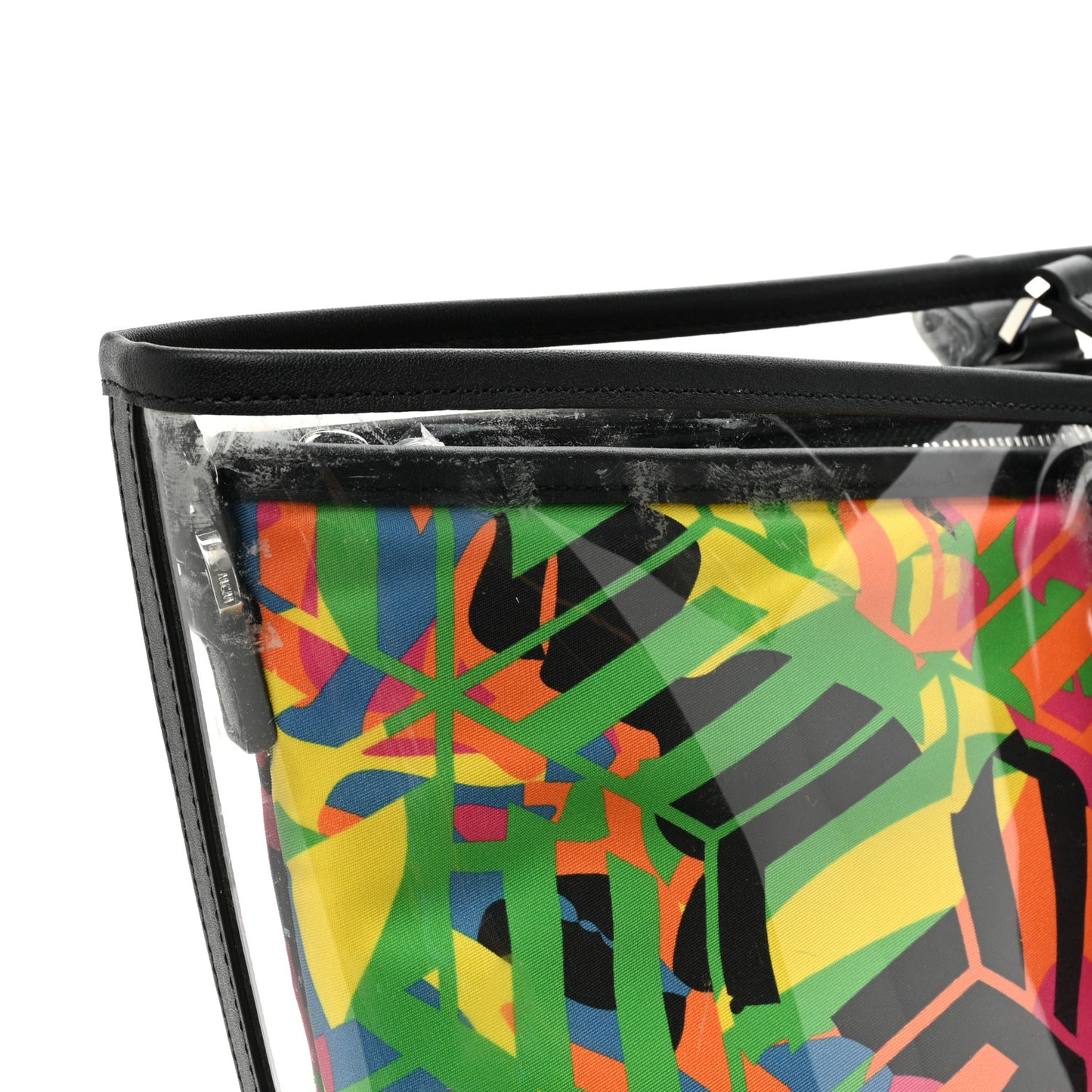 PVC Medium Portuna Shopper Tote Pink Multicolor