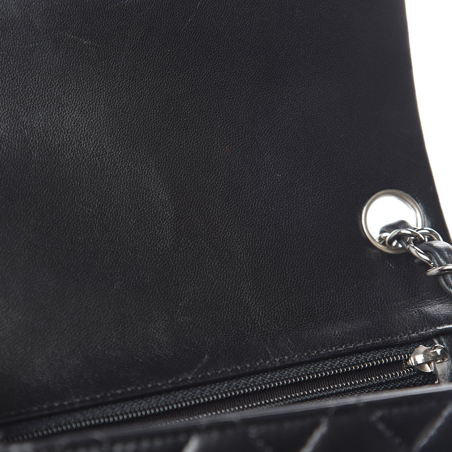 Chanel Lambskin Quilted Mini Square Flap Black 14 of 15