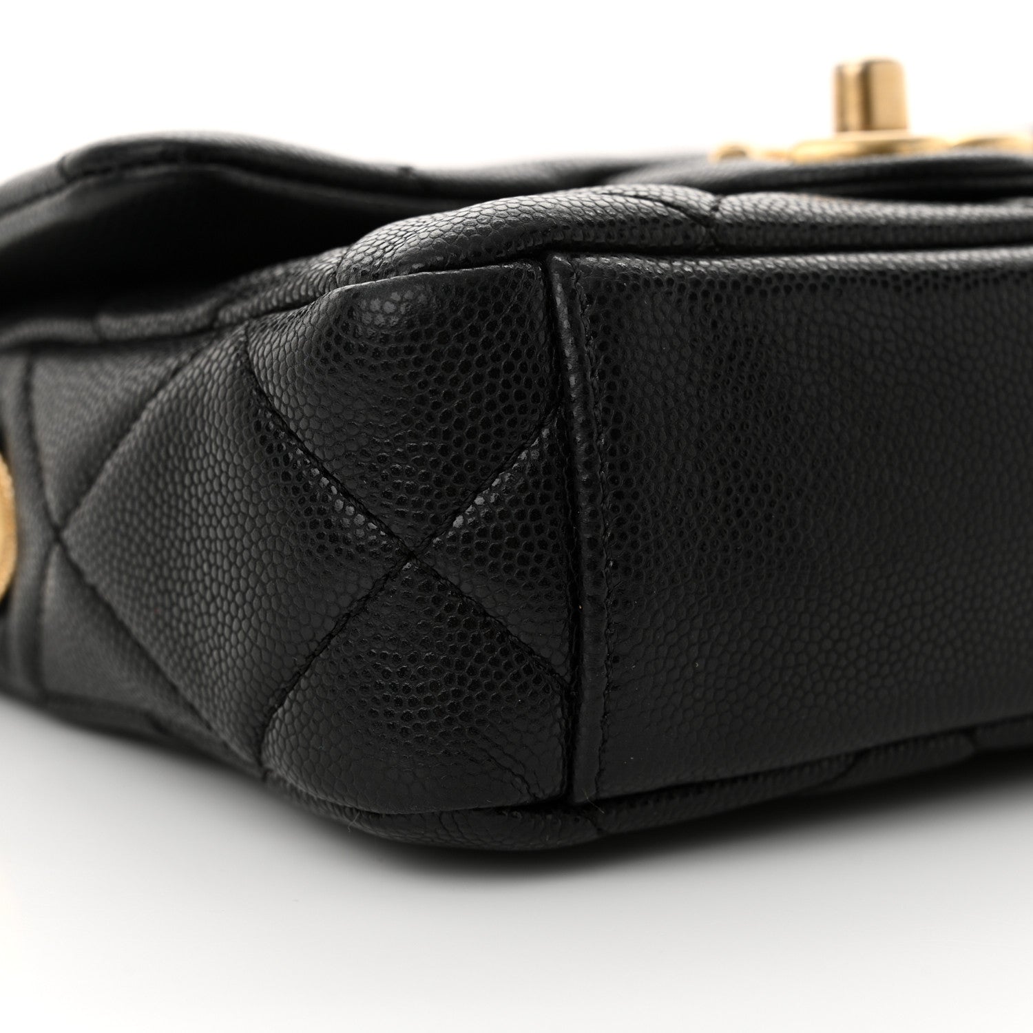 Chanel Caviar Quilted Mini Twist Your Buttons Flap Black 9 of 11