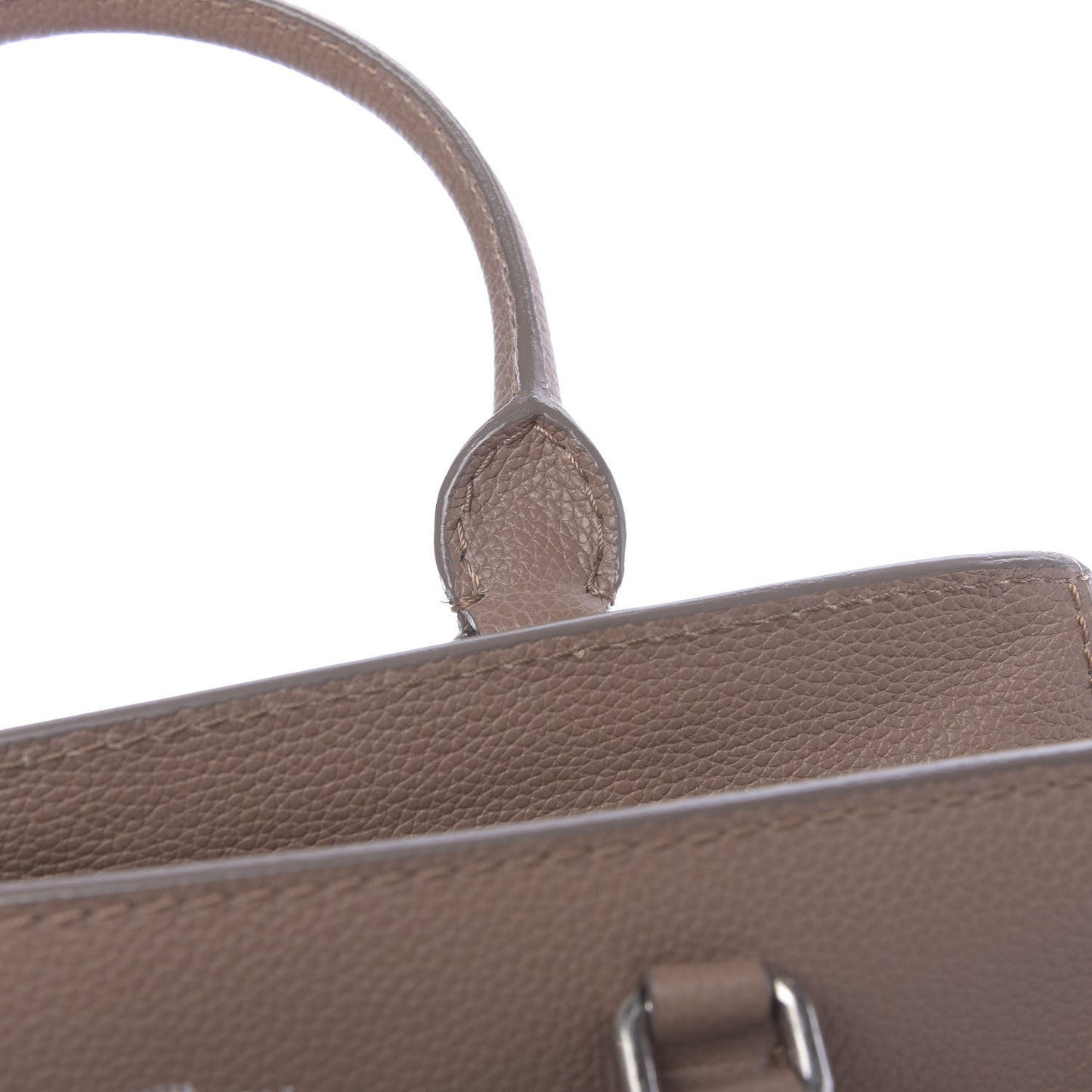 Pebbled Calfskin Small Skull Padlock Zip Around Tote Tan