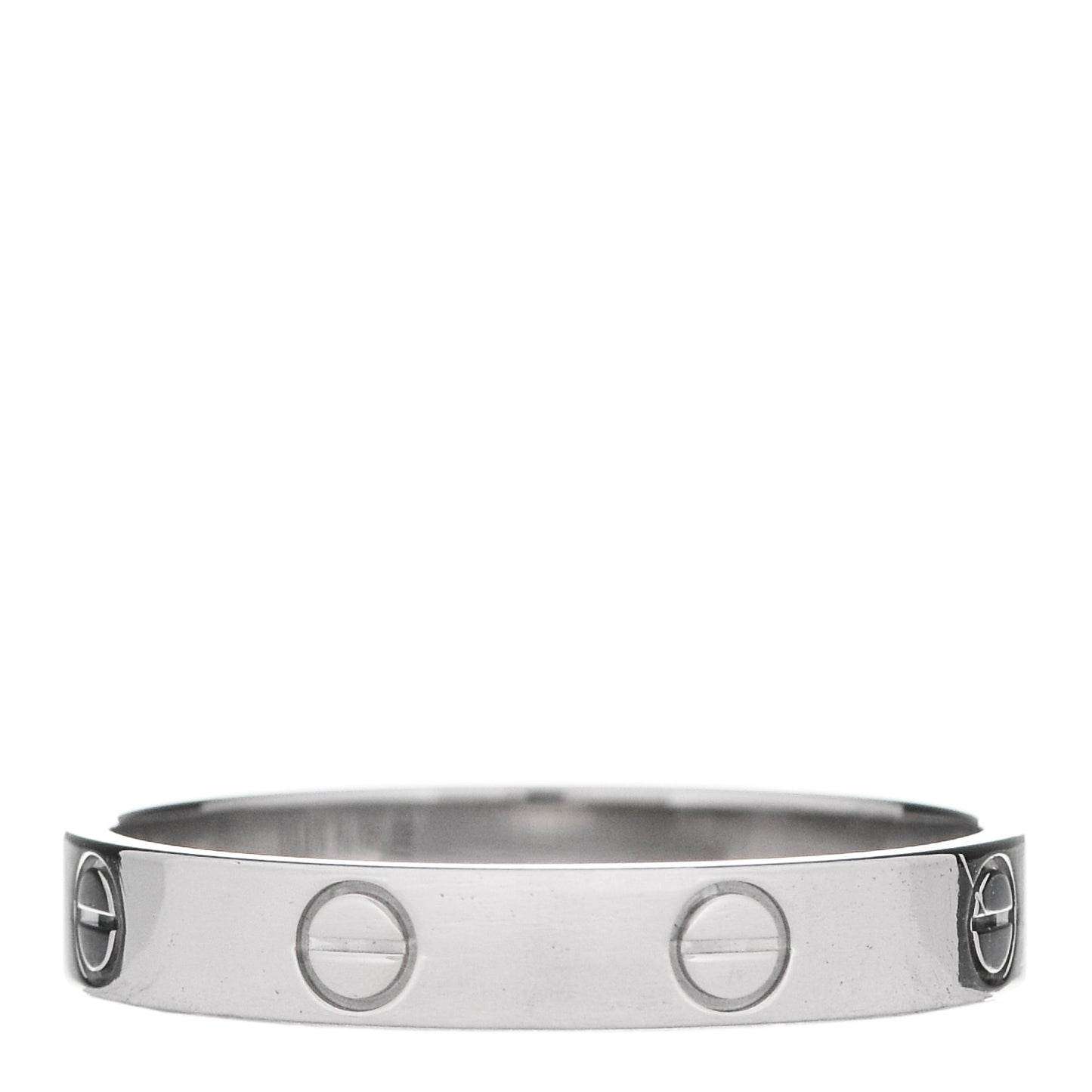 18K White Gold 3.5mm LOVE Wedding Band Ring 61 9.5