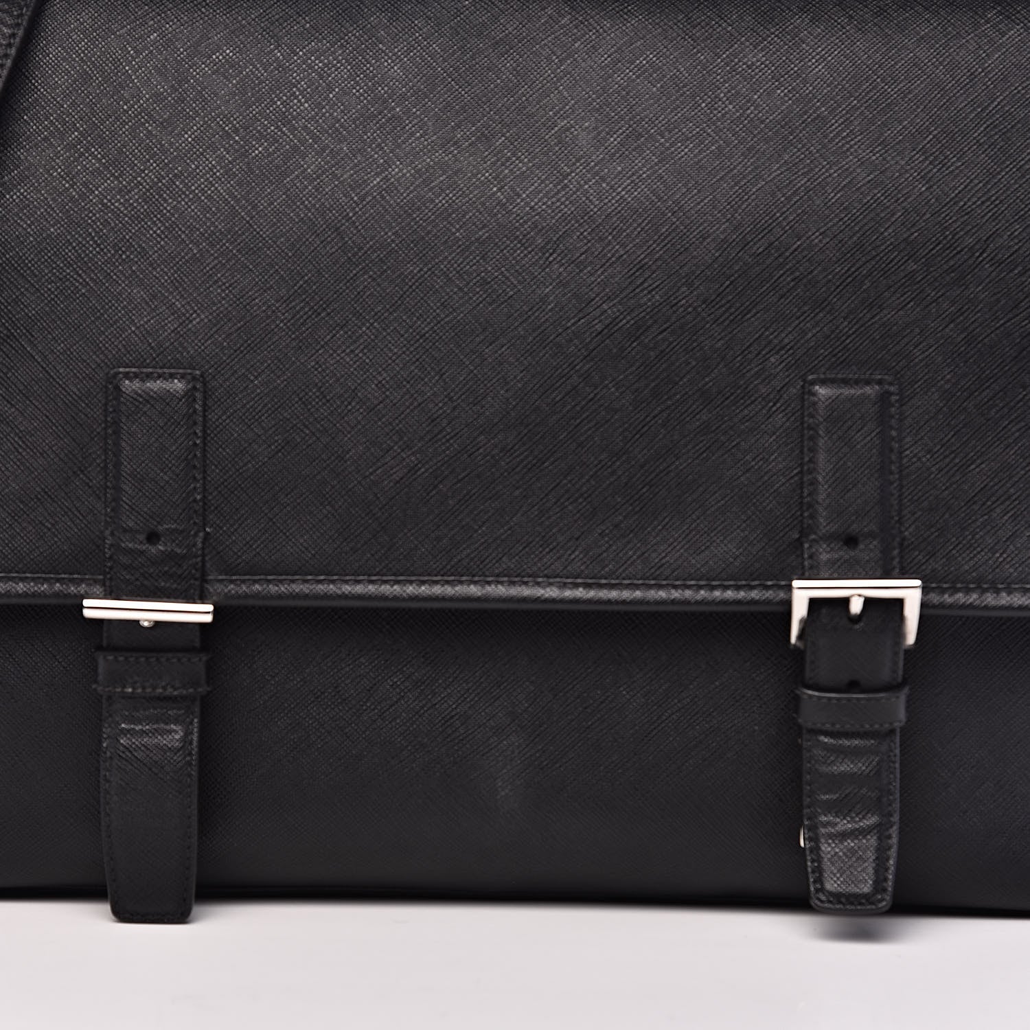 Prada Saffiano Travel Messenger Bag Black 17 of 17