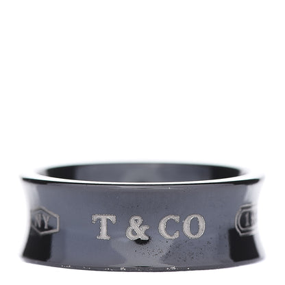 Tiffany Titanium 1837 Band Ring 51 5.75 1 of 6