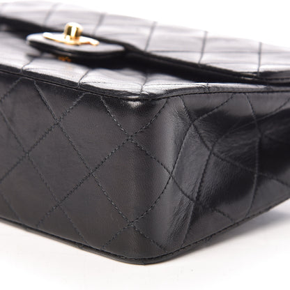 Chanel Lambskin Quilted Mini Square Flap Black 10 of 11