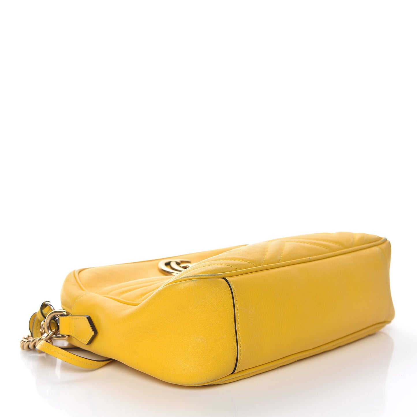 Calfskin Matelasse Medium GG Marmont Chain Shoulder Bag Stone Topaz