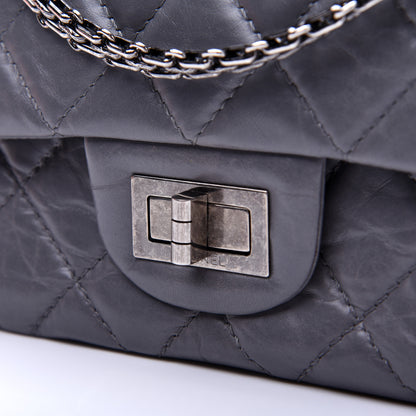 Chanel Aged Calfskin Quilted 2.55 Reissue 227 Flap Grey 13 of 14