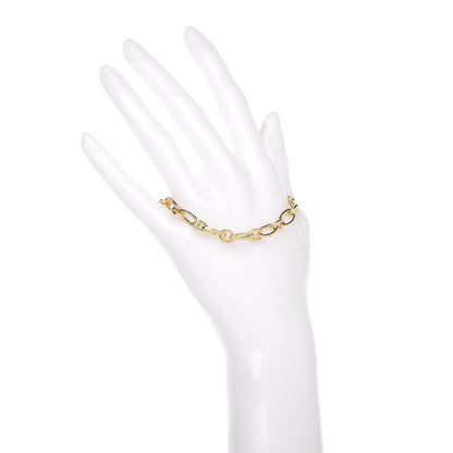Tiffany 18K Yellow Gold Clasping Oval Link Bracelet 2 of 4