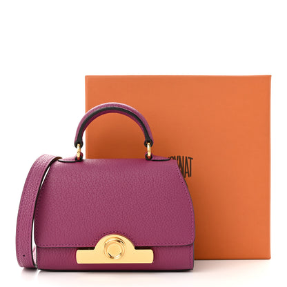 Moynat Taurillon Blush Rejane Nano Eggplant 12 of 12
