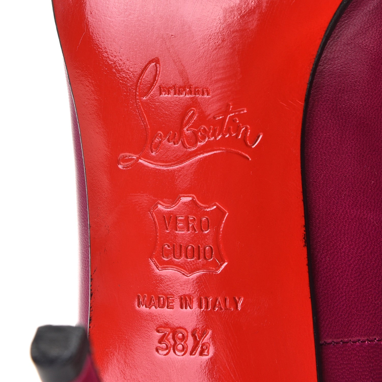 Christian Louboutin Kid Simple 70 Pumps 38.5 Grenadine 10 of 11