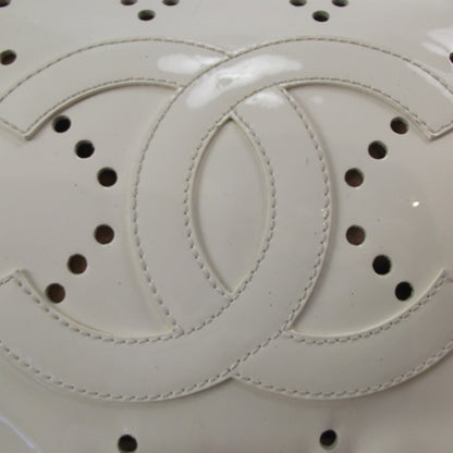 Chanel Patent Perforated Tote White 7 of 13