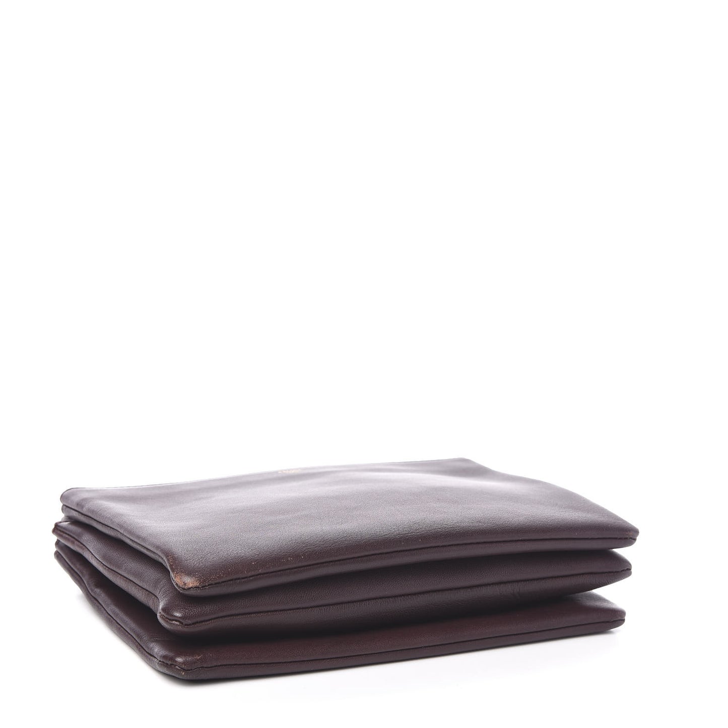 Lambskin Large Trio Crossbody Bag Burgundy