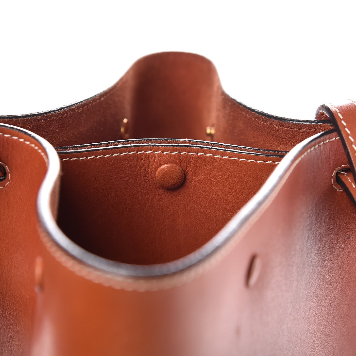 Smooth Calfskin Mini Pinched Bag Brick