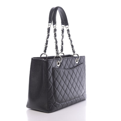 Chanel Caviar Quilted Grand Shopping Tote GST Black 3 of 10
