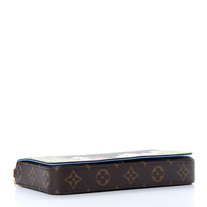 Louis Vuitton Monogram 2021 Christmas Animation China Wall Pochette Felicie Chain Wallet Myosotis Blue 5 of 9