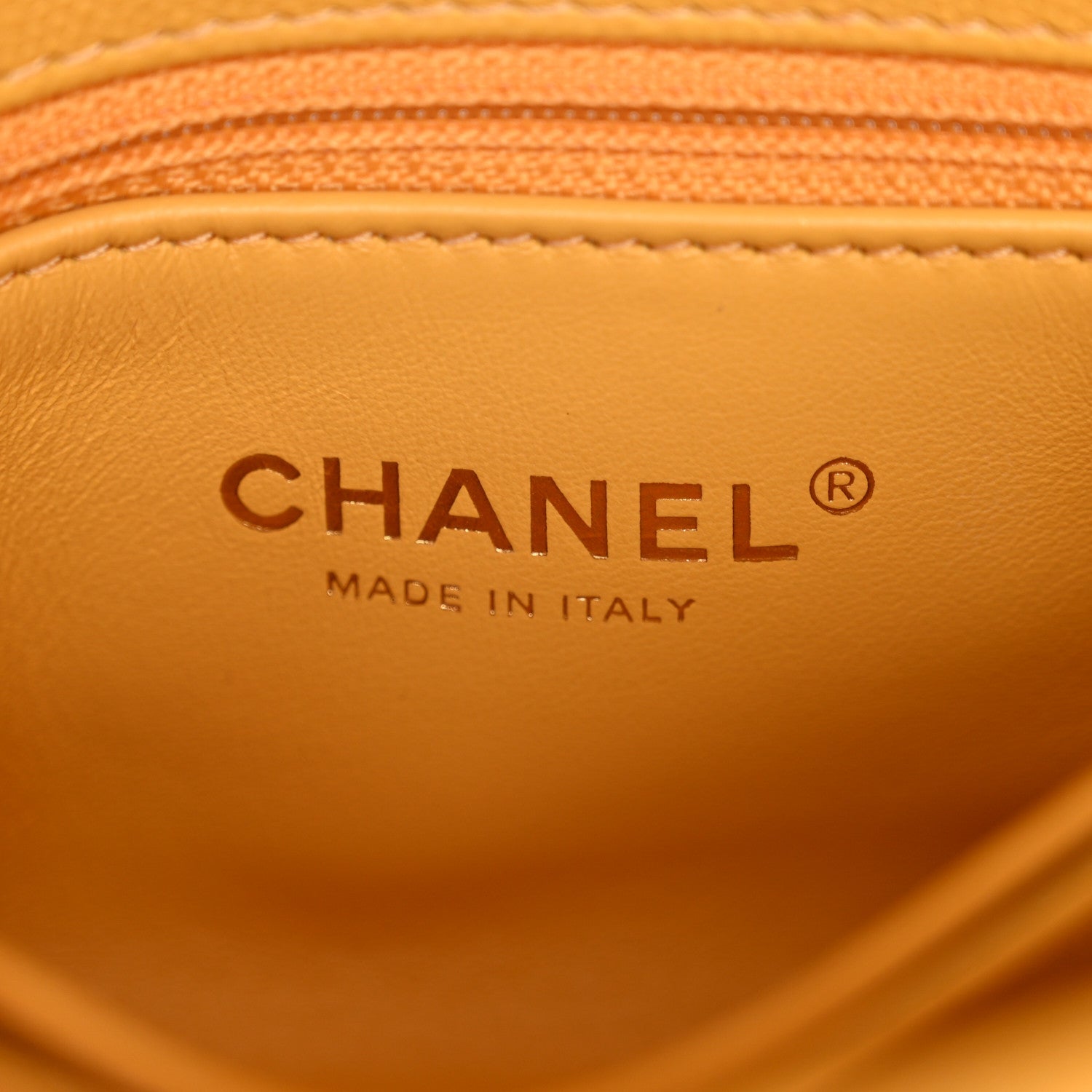Chanel Caviar Lizard Embossed Quilted Extra Mini Coco Handle Flap Yellow 6 of 10