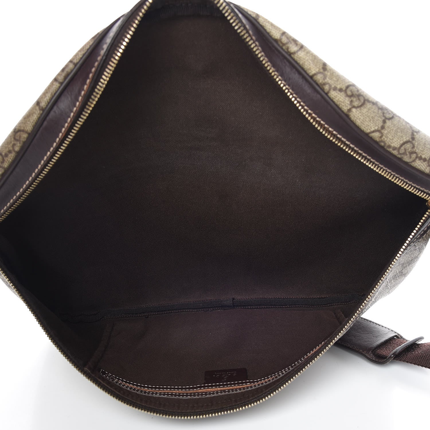 Gucci GG Supreme Monogram Belt Bag Dark Brown 5 of 11