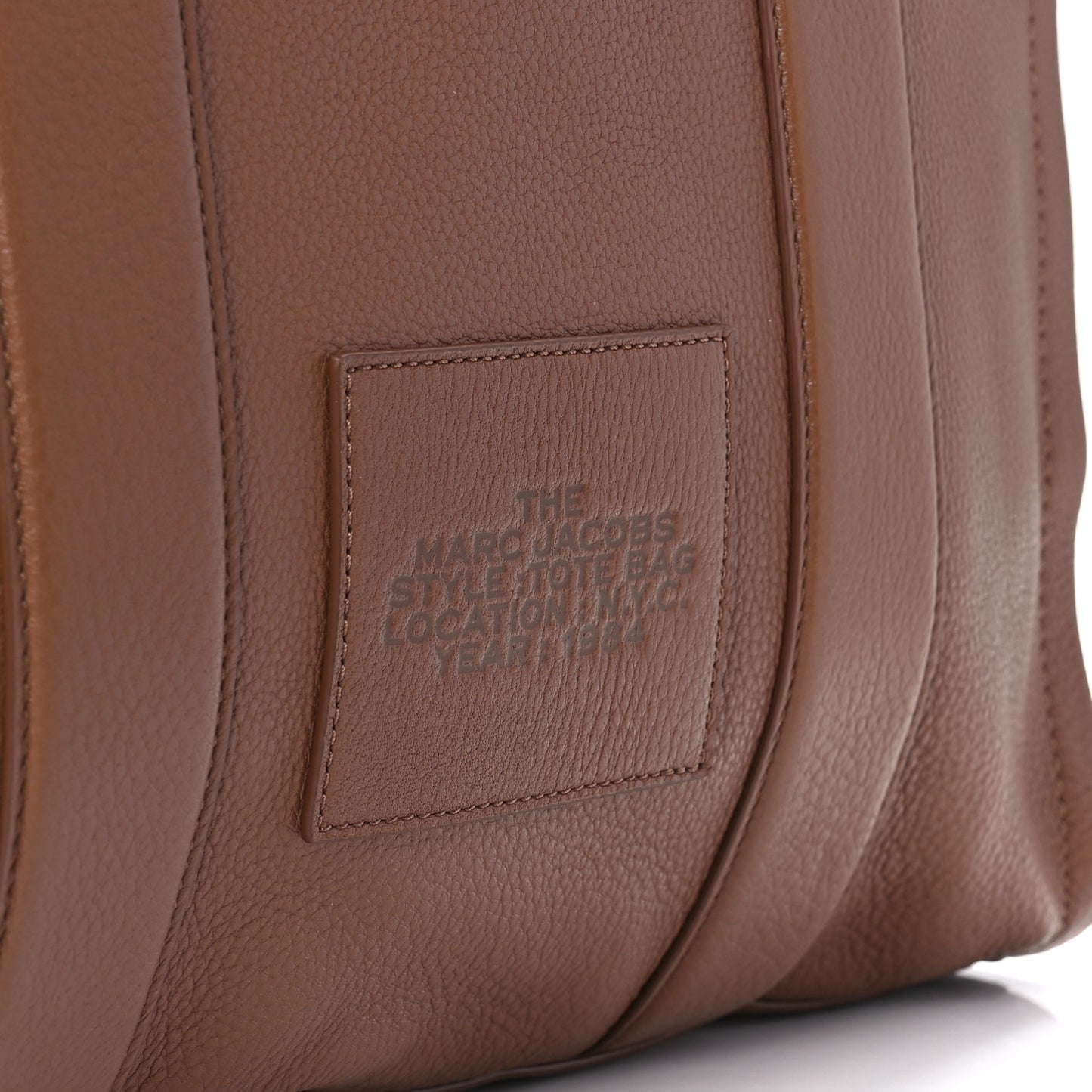 Grained Calfskin Large The Tote Bag Argan Oil