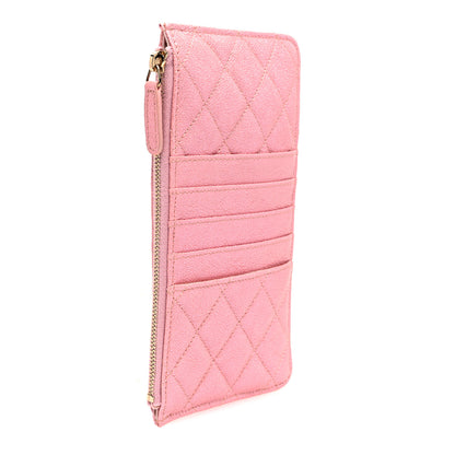 Chanel Iridescent Caviar Quilted Classic iPhone Pouch  Rose Pink 3 of 7