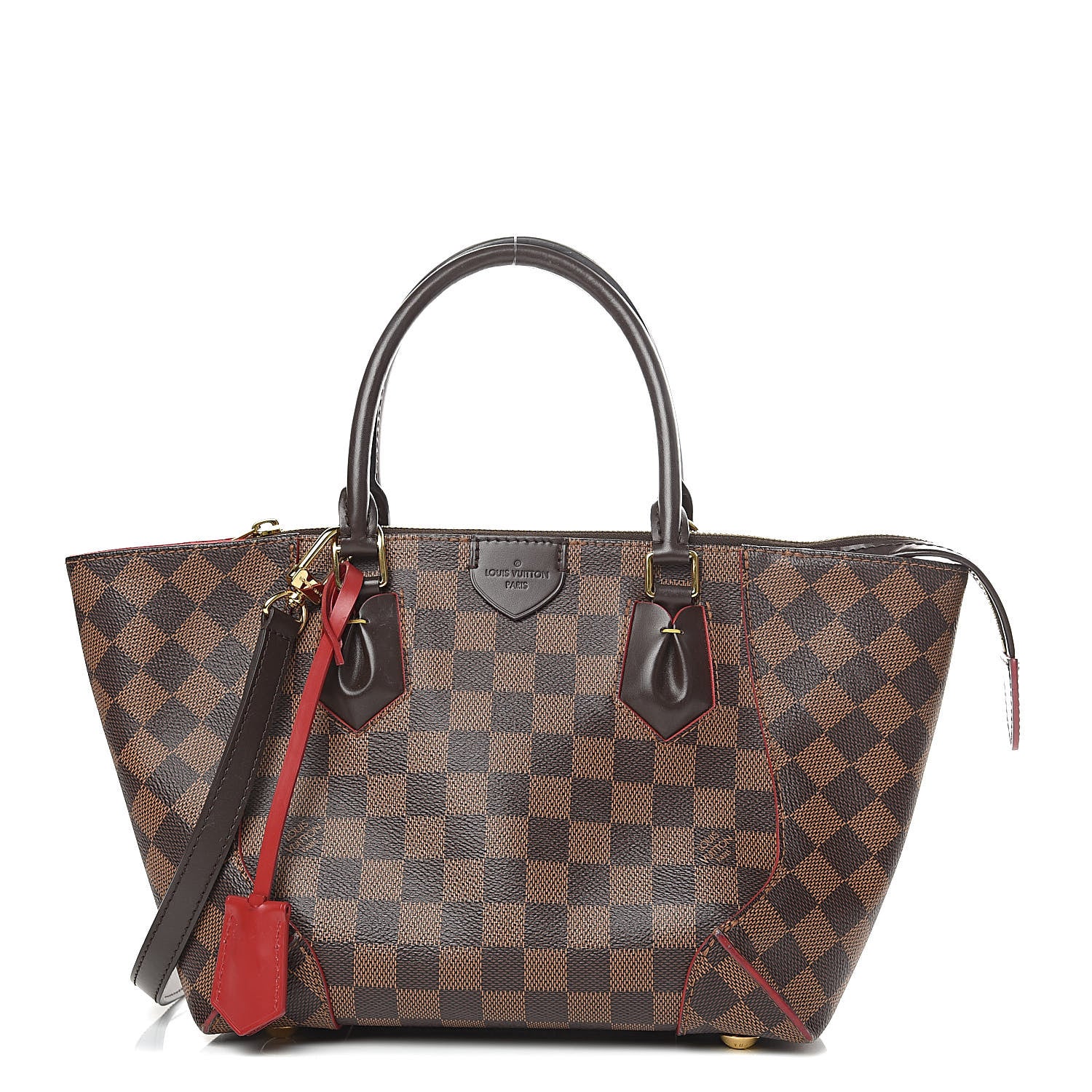 Louis Vuitton Damier Ebene Caissa Tote PM Cherry 1 of 11