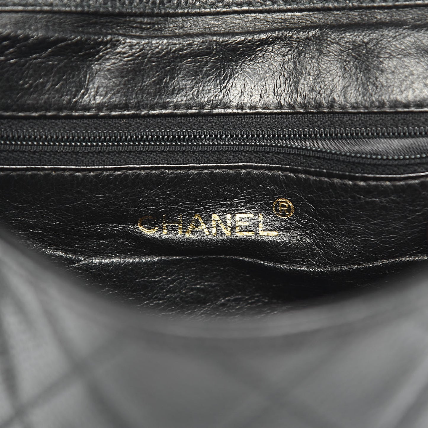 Caviar Quilted Flap Shoulder Bag Black