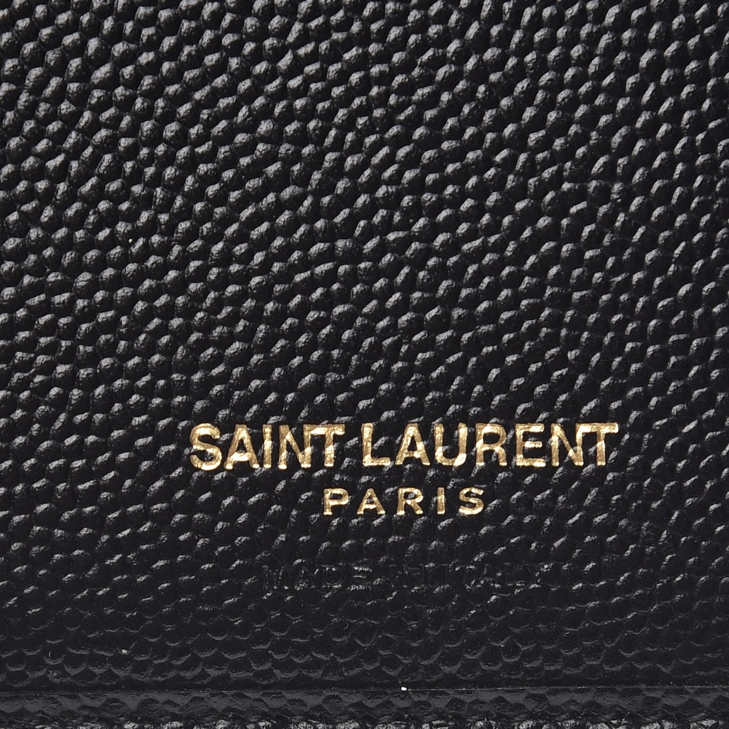 Grain De Poudre Matelasse Chevron Monogram Compact Zip Around Wallet Black