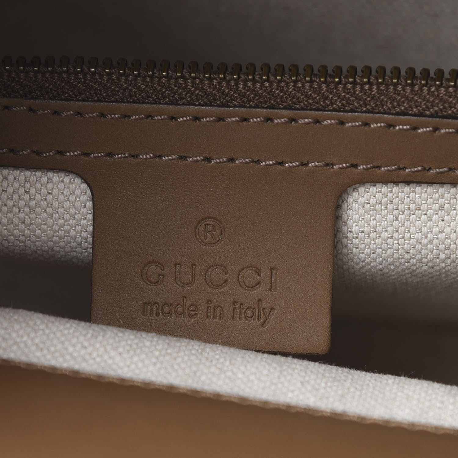 Gucci Canvas Medium Derby Bag Brown 7 of 13