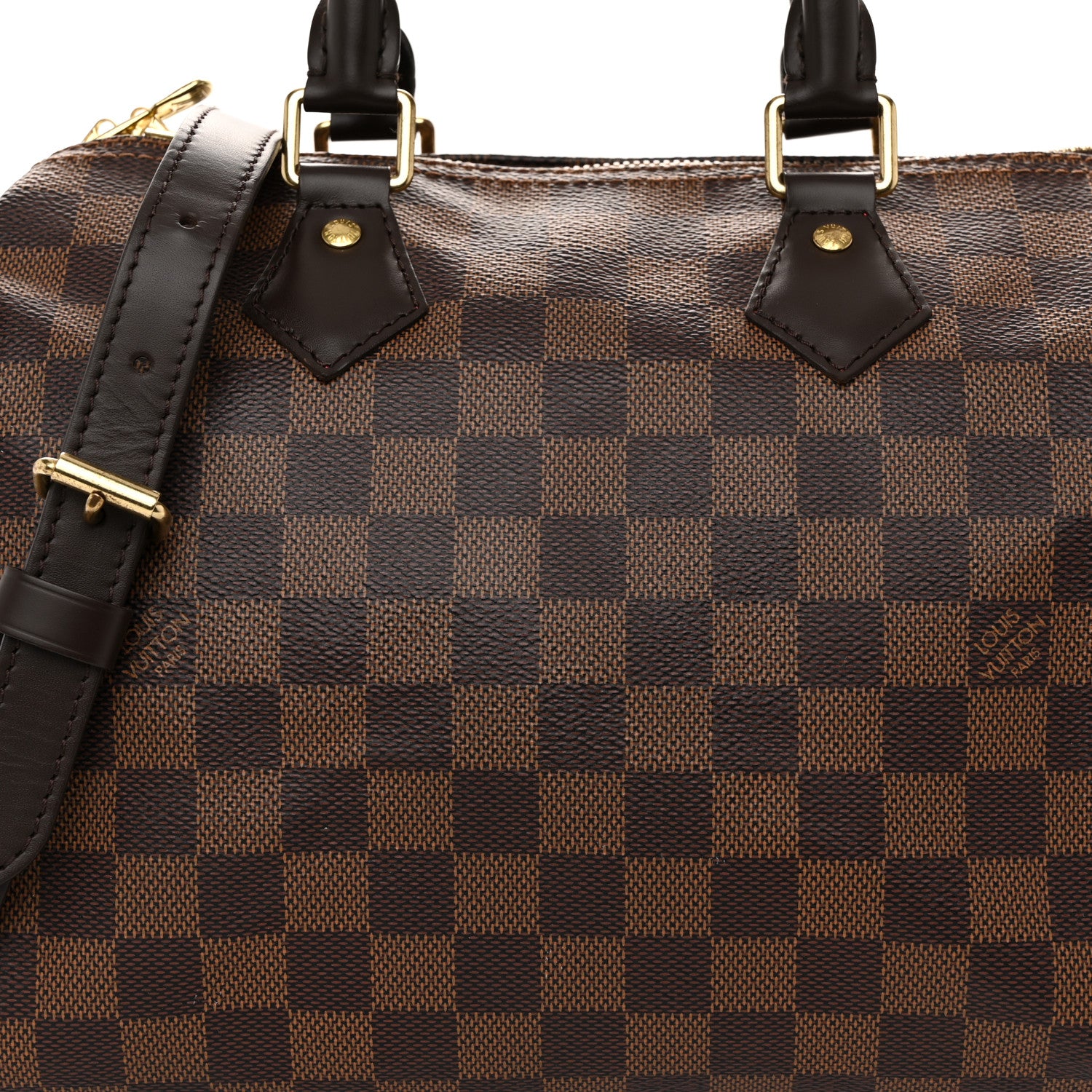 Louis Vuitton Damier Ebene Speedy Bandouliere 25 7 of 9