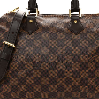 Louis Vuitton Damier Ebene Speedy Bandouliere 25 7 of 9
