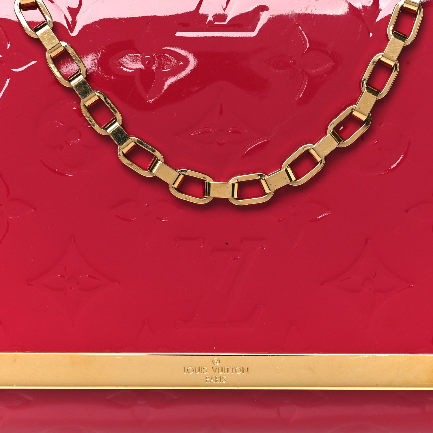 Louis Vuitton Vernis Ana Clutch Rose Indien 7 of 13