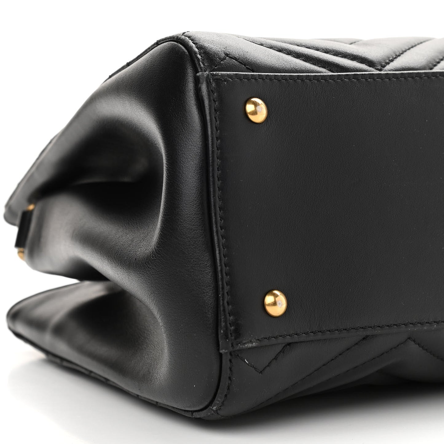 Calfskin Matelasse Small GG Marmont Tote Black