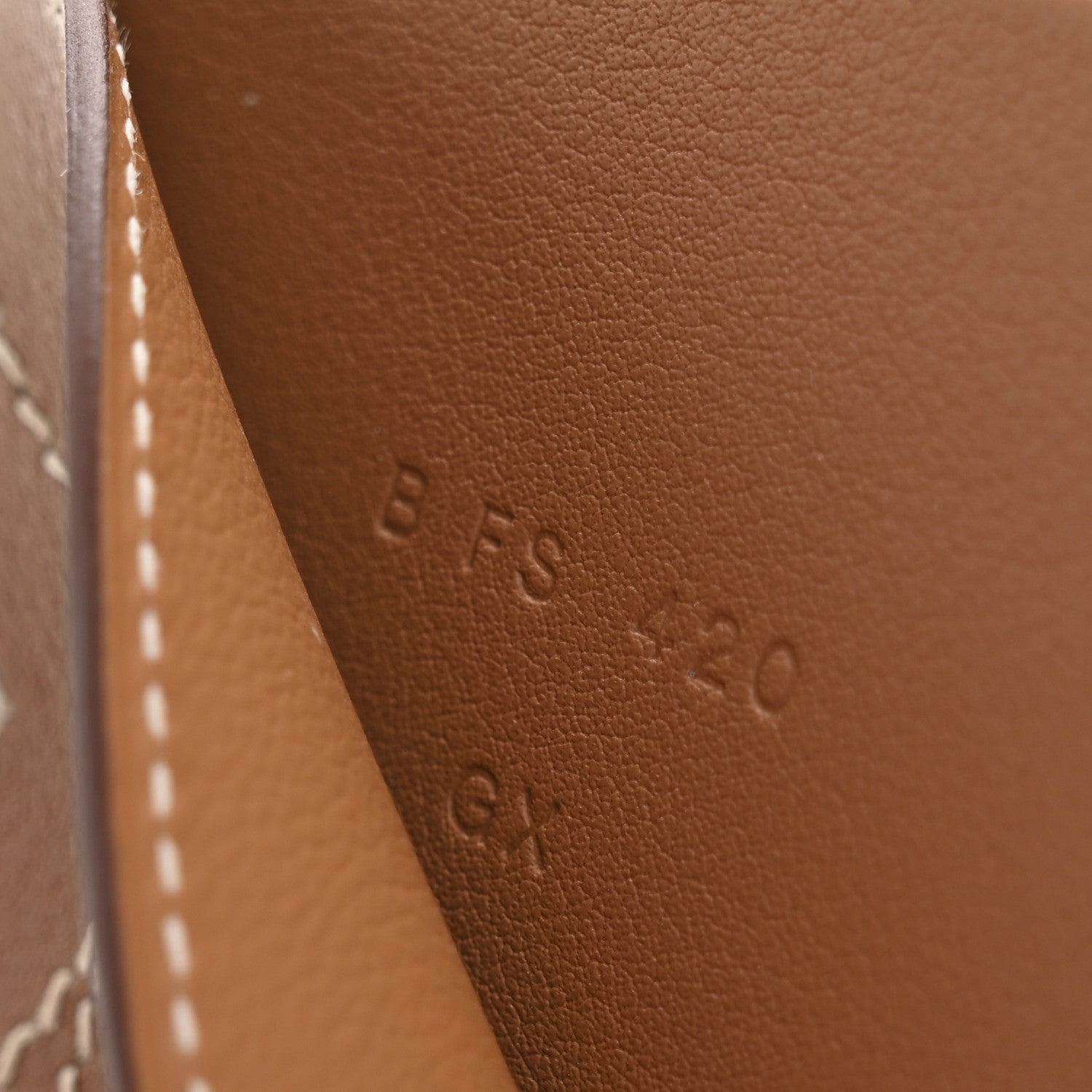 Hermes Swift Stitched Cheval MagSafe Card Holder Gold 7 of 8