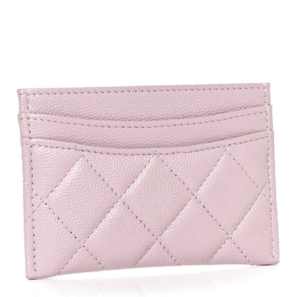 Chanel Caviar Quilted Card Holder Light Pink 3 of 10