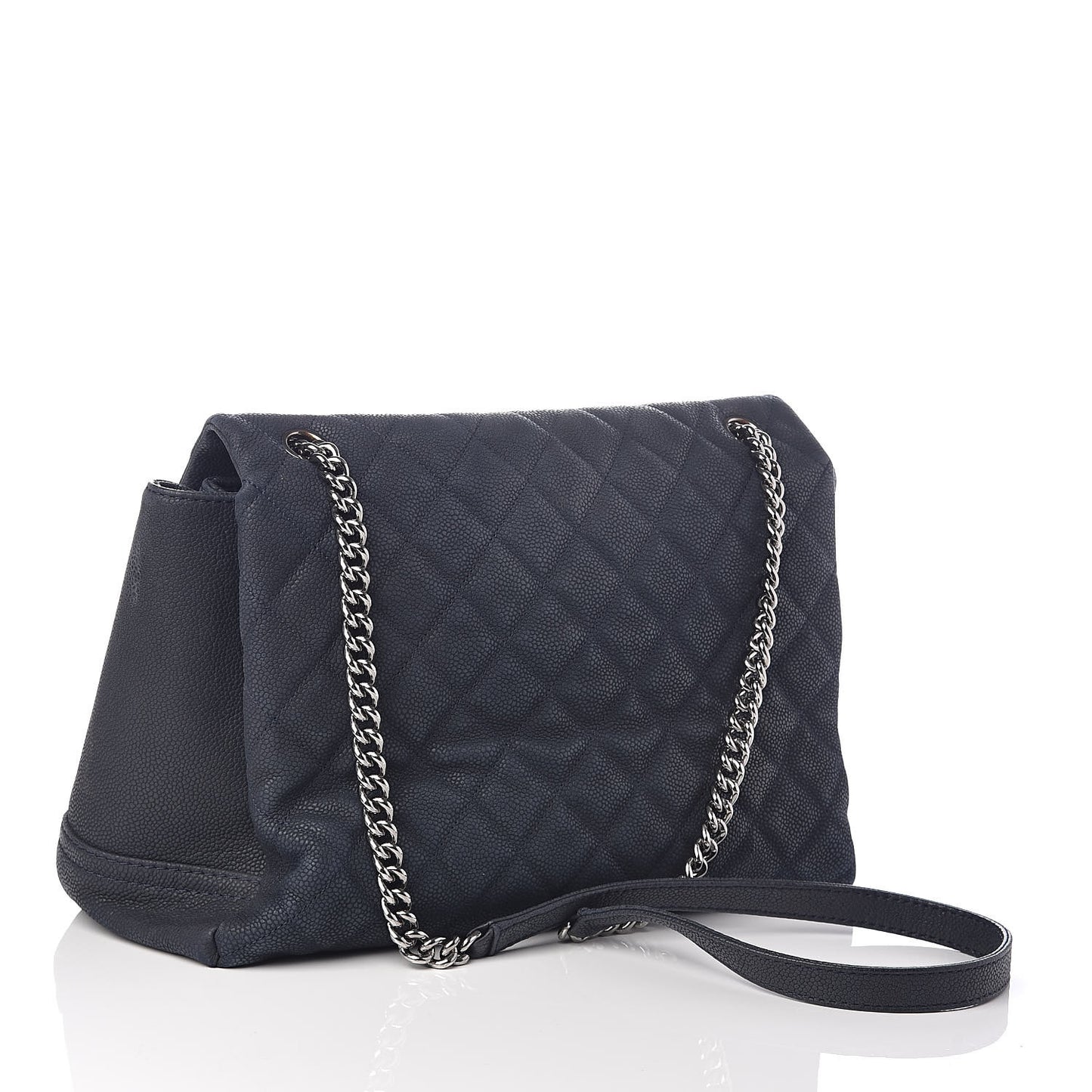 Iridescent Caviar Medium Lady Pearly Flap Blue