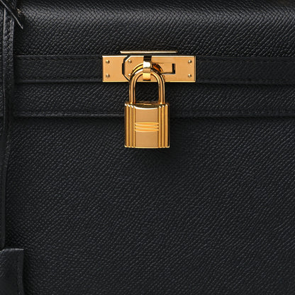 Hermes Epsom Kelly Sellier 25 Black 8 of 10